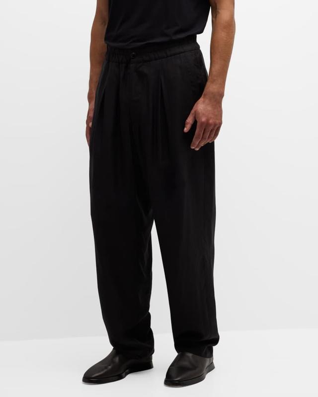 Mens Baggy Lyocell-Silk Trousers Product Image