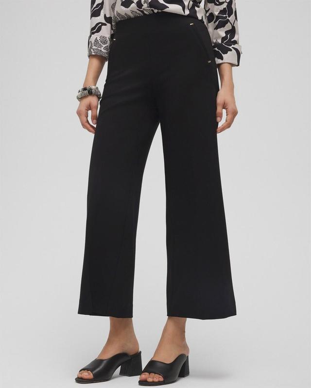 Juliet Ponte Wide Leg Cropped Pants Product Image