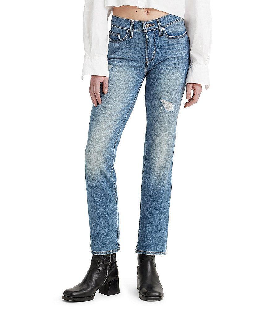 Levi's® 314 High Rise Distressed Straight Leg Jeans Product Image