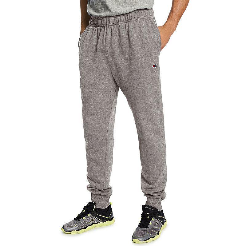 Oxford Gray Pocket Drawstring Powerblend Joggers - Men Product Image