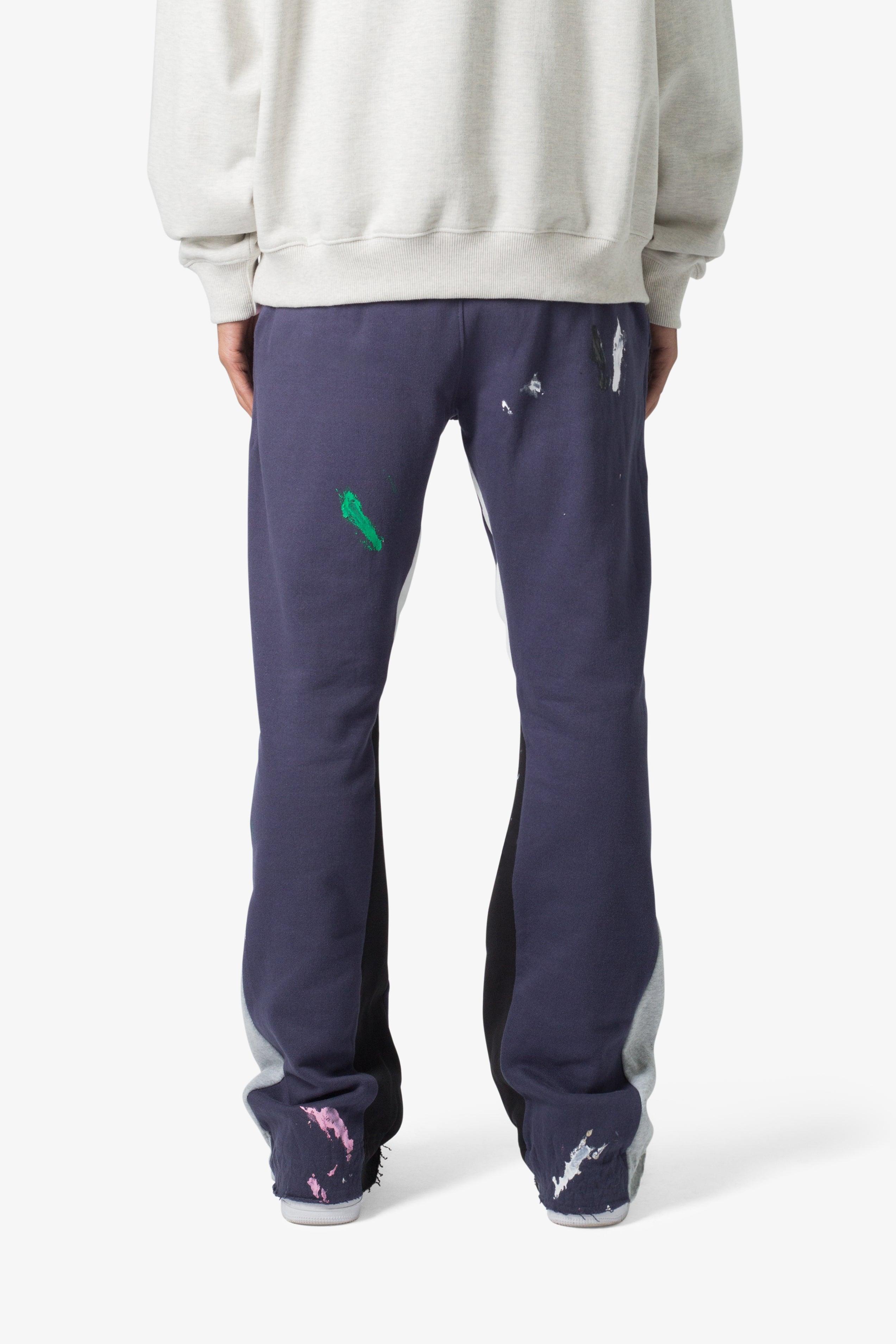 Contrast Bootcut Sweatpants - Vintage Navy Product Image