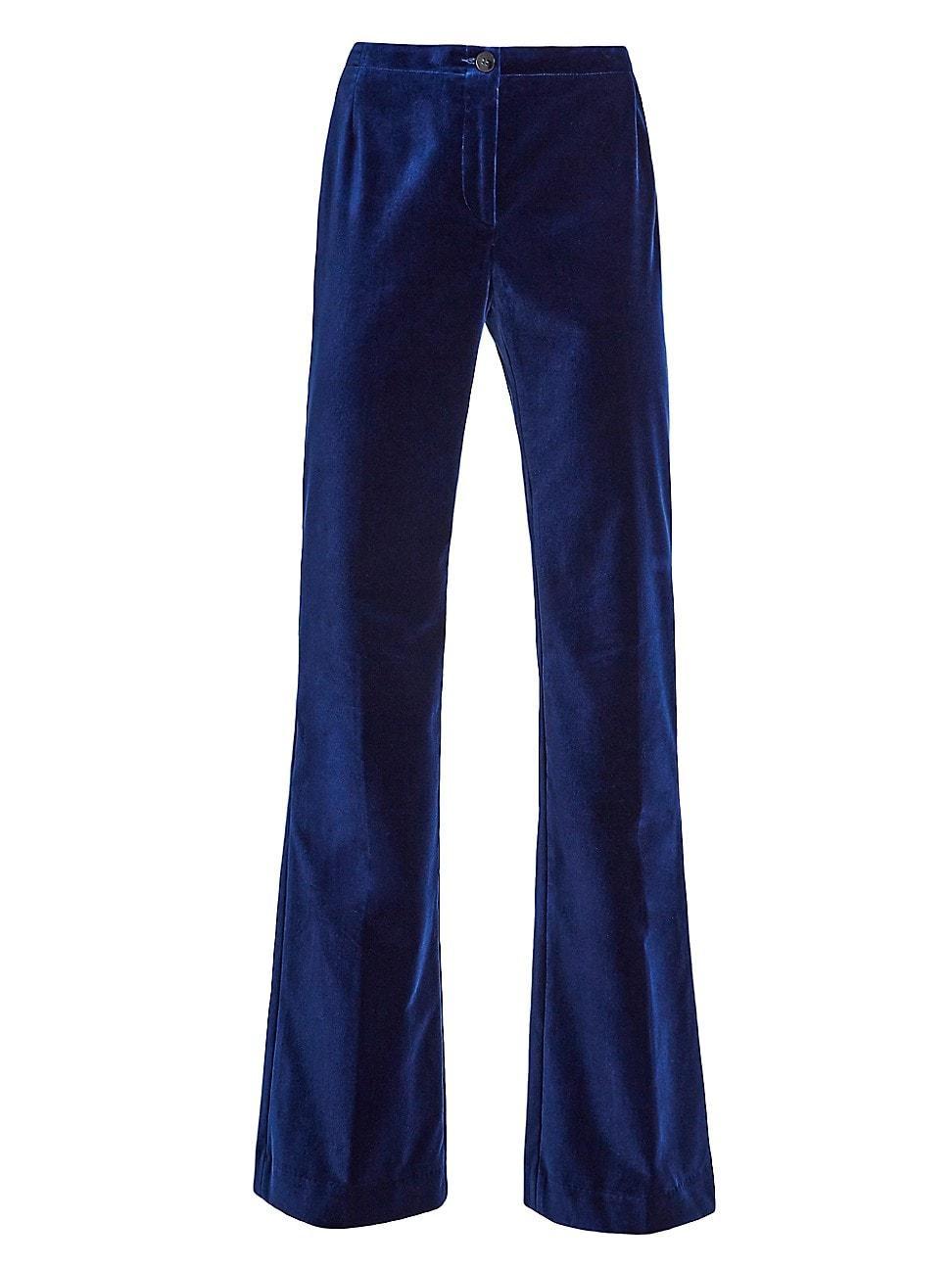 Womens Isabelle Velvet Trousers Product Image