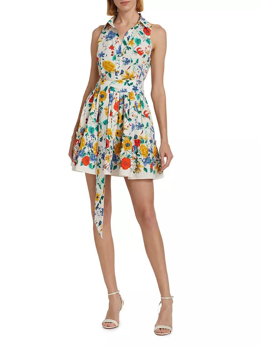 Hannah Floral Cotton Poplin Minidress Product Image