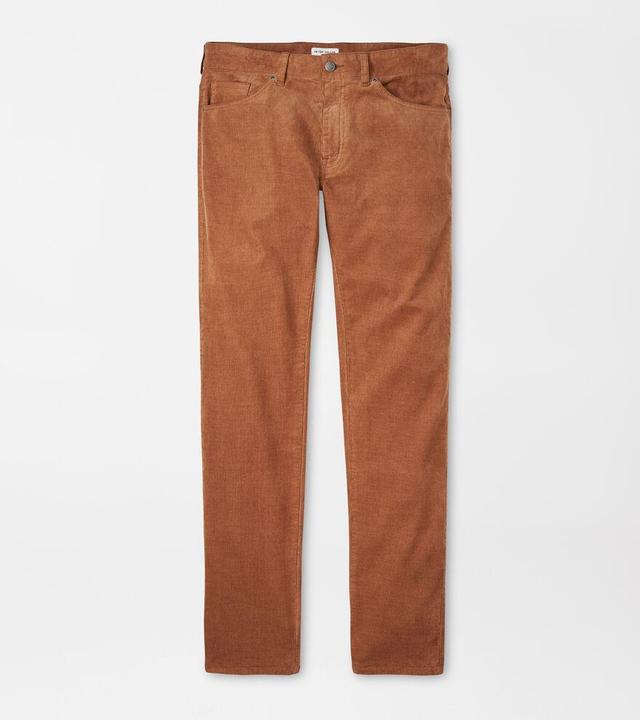 Peter Millar Mens Superior Soft Corduroy Five-Pocket Pant | Color: Cognac | Size: 30 Product Image