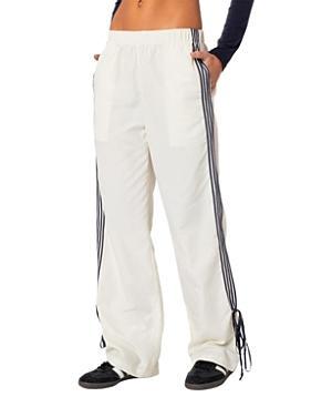 EDIKTED Remy Tie Detail Track Pants Product Image