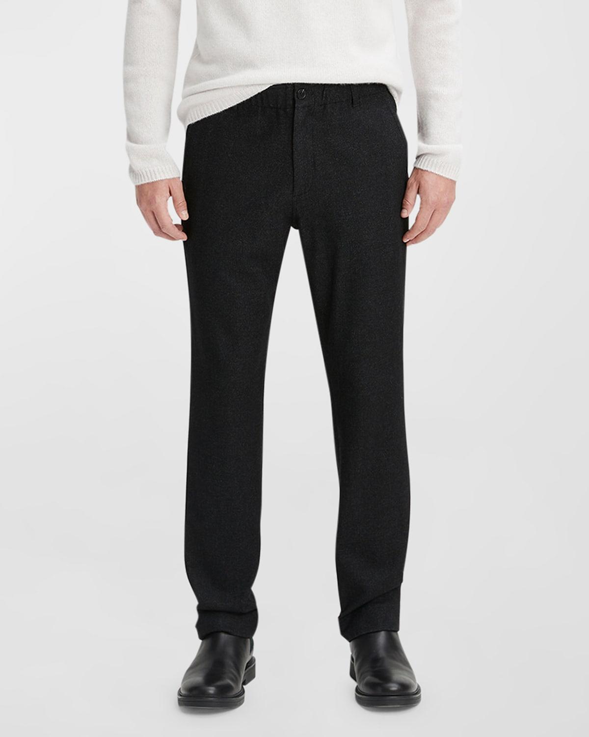 Vince Flat Front Wool Blend Flannel Pants Product Image