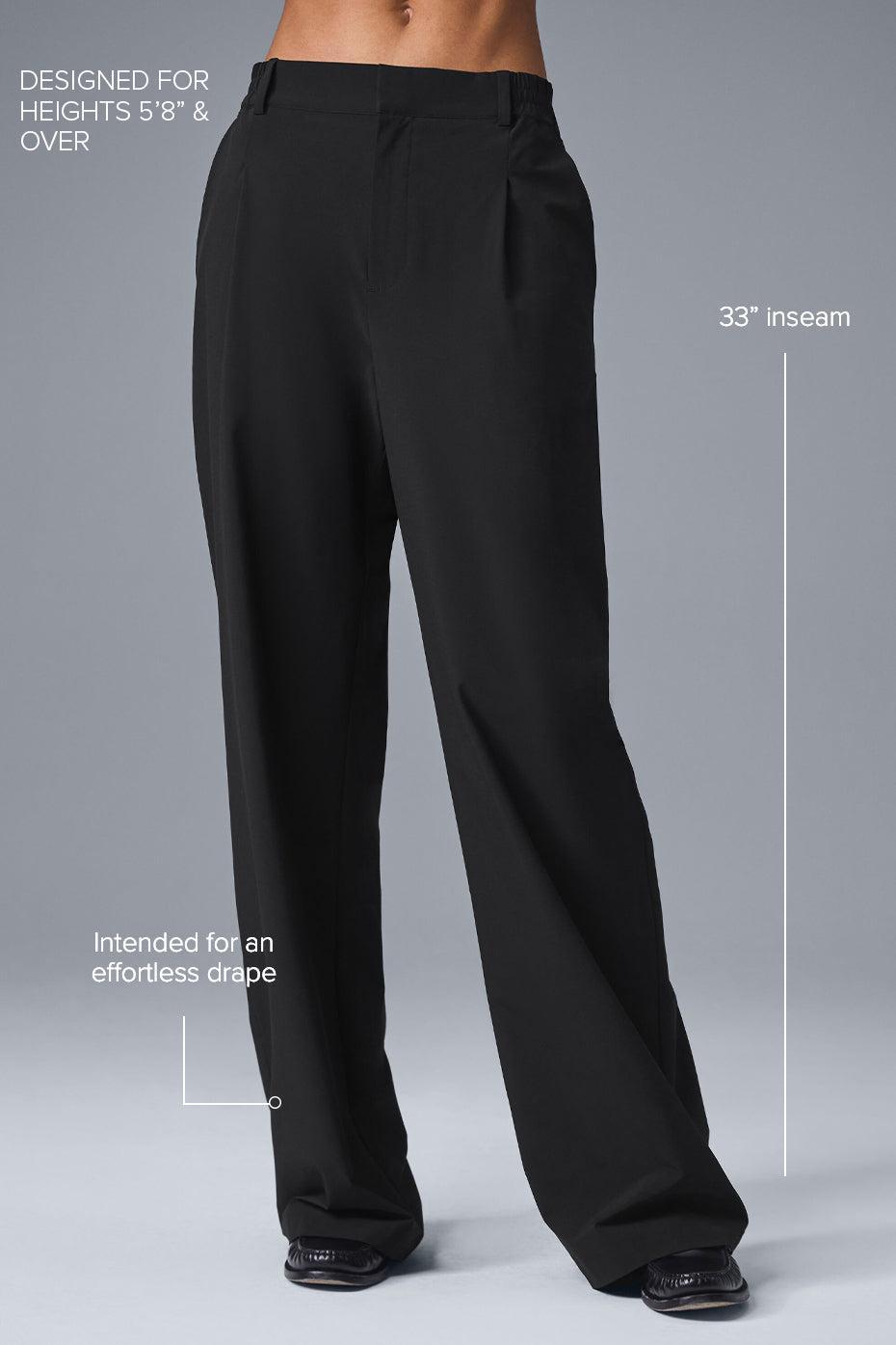 High-Waist Pursuit Trouser (Long) - Black Female Product Image