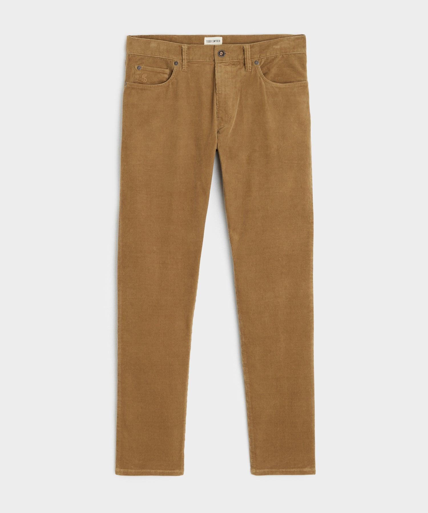 Slim Fit 5-Pocket Corduroy Pant in Vintage Brown Product Image