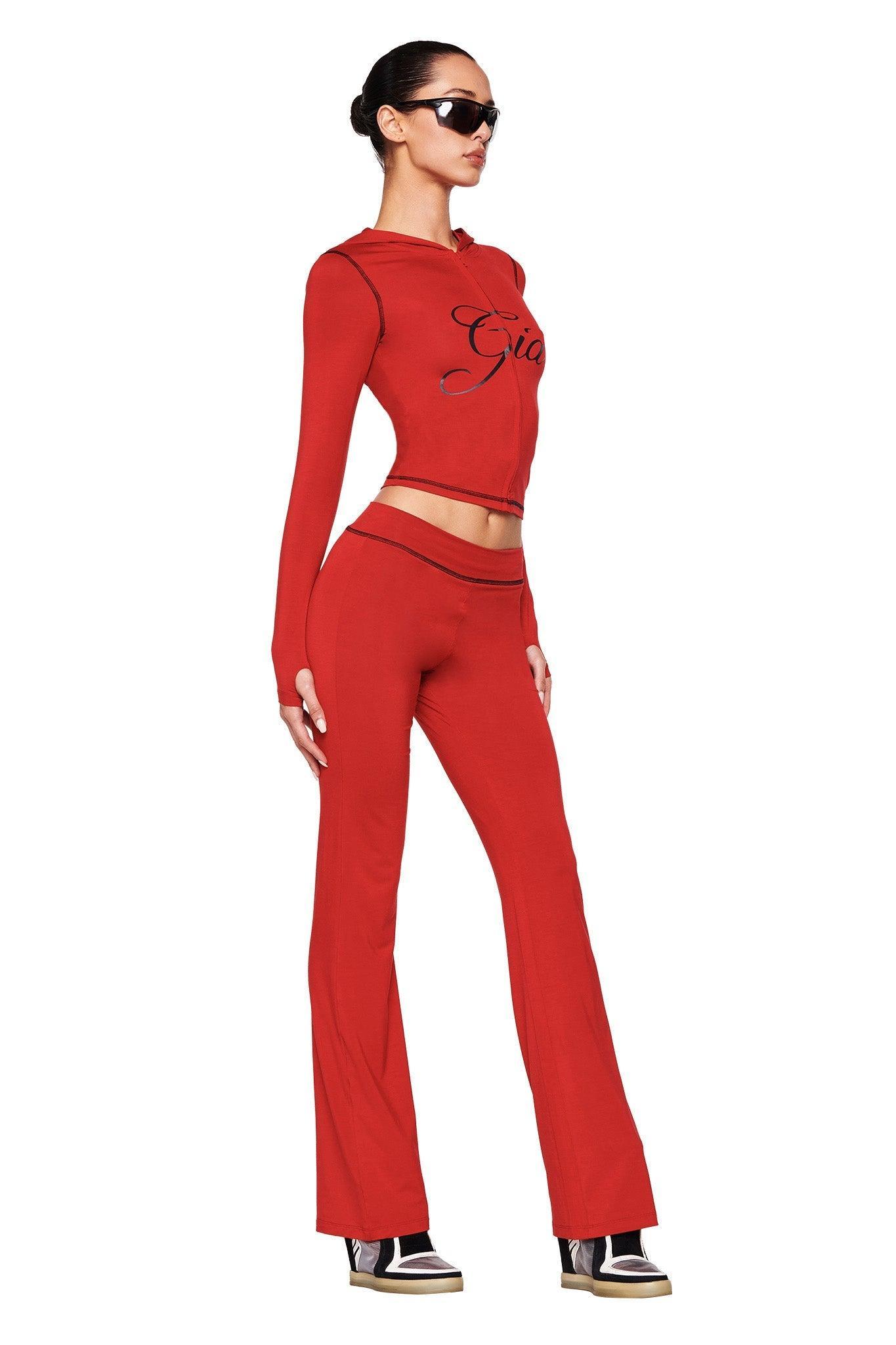 BLARE TRACKPANT - RED Product Image