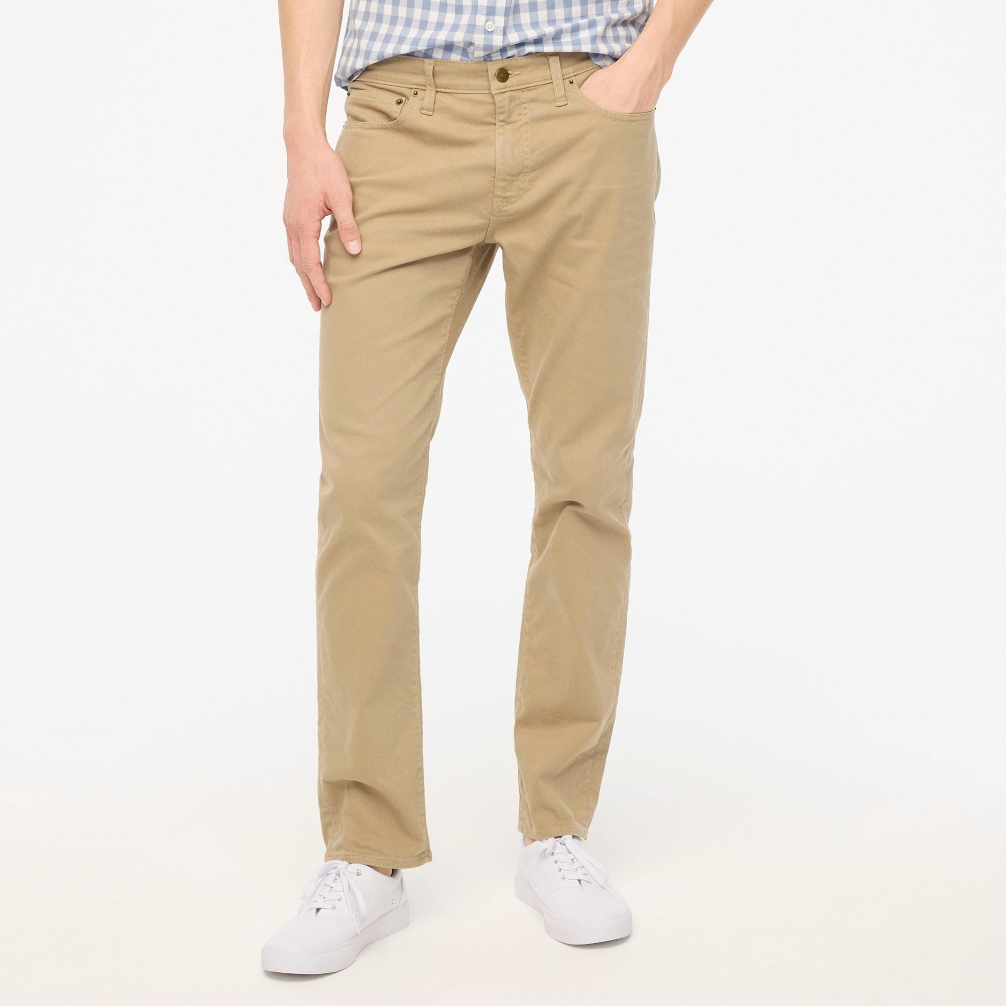 Slim-fit garment-dyed five-pocket pant Product Image