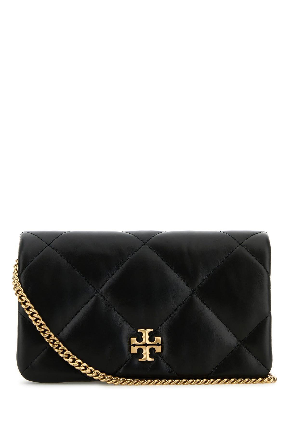 TORY BURCH Kira Diamond Quilt Chain Wallet-tu Nd  Female In Black Product Image