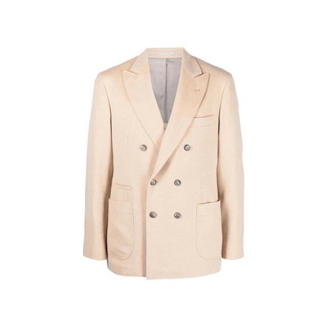 BRUNELLO CUCINELLI Wool Jacket In Neutrals Product Image