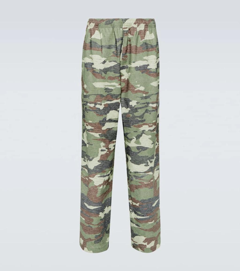 Khaki & Brown Crystal-cut Sweatpants In Ab6 Khaki Green Product Image