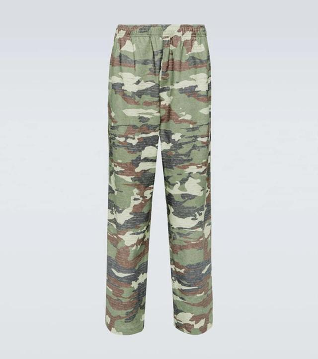 Khaki & Brown Crystal-cut Sweatpants In Ab6 Khaki Green Product Image