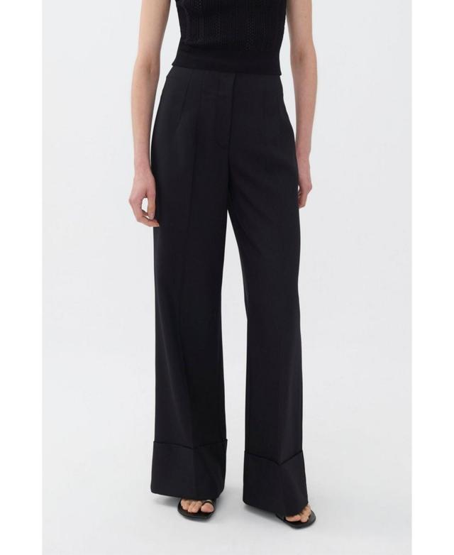 Nocturne Womens High-Waist Flowy Palazzo Pants Product Image