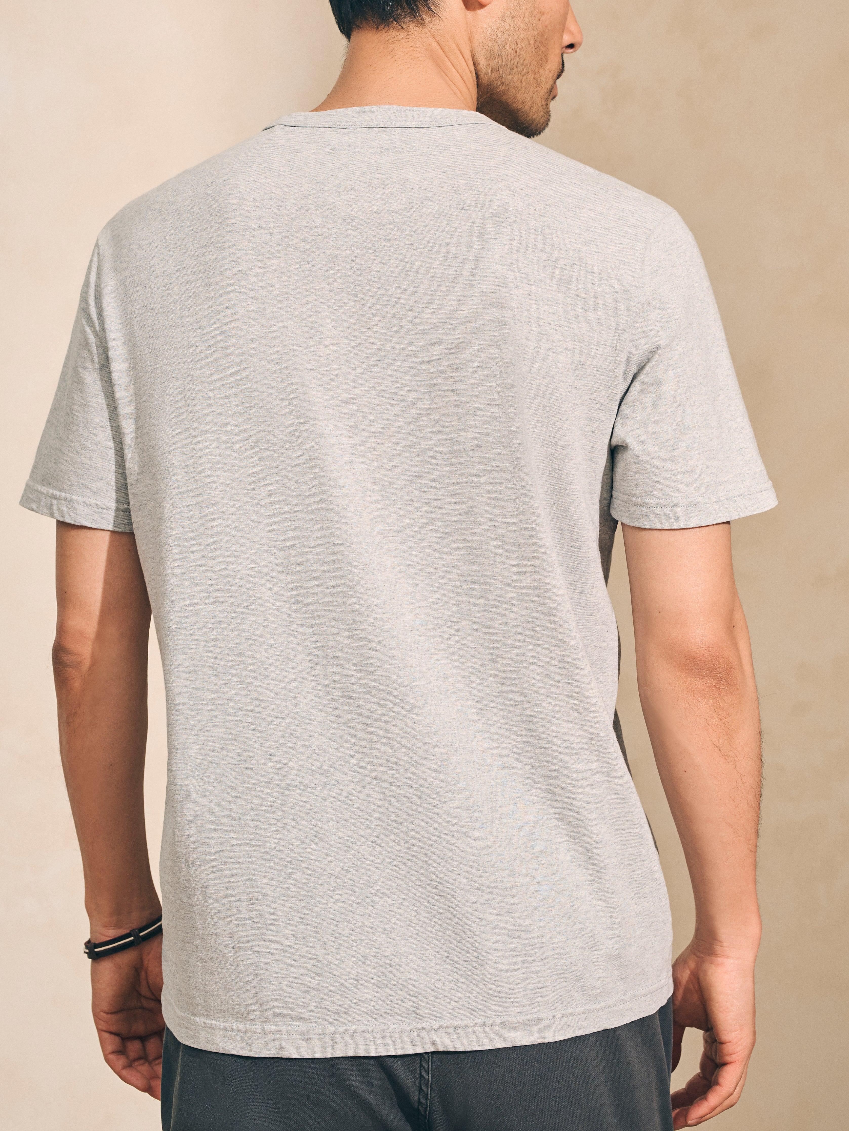 Sunwashed Pocket Tee - Heather Grey Male Product Image