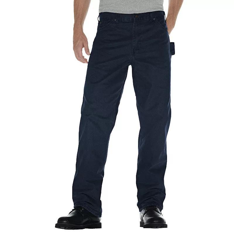 Mens Dickies Sanded Duck Carpenter Jeans Dark Blue Product Image