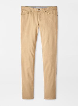 Peter Millar Mens Ultimate Sateen Five-Pocket Pant | Color: Peanut | Size: 44 Product Image