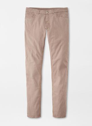 Peter Millar Mens Wayfare Five-Pocket Pant | Color: Khaki | Size: 33 Product Image