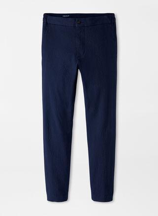 Peter Millar Mens Smith Seersucker Pant | Color: Navy | Size: XXL Product Image