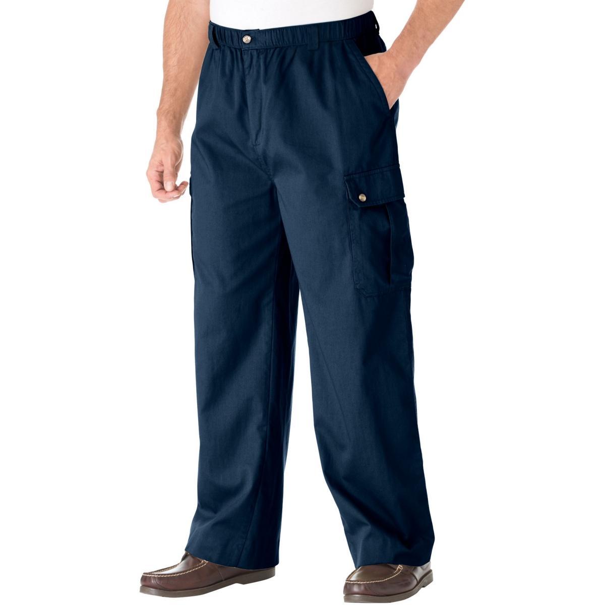 KingSize Mens Big & Tall Knockarounds Full-Elastic Waist Cargo Pants Product Image