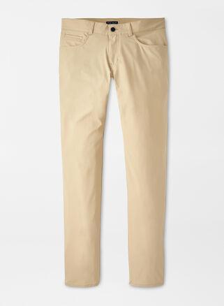 Peter Millar Mens Bingham Performance Five-Pocket Pant | Color: Warm Beige | Size: 30 Product Image