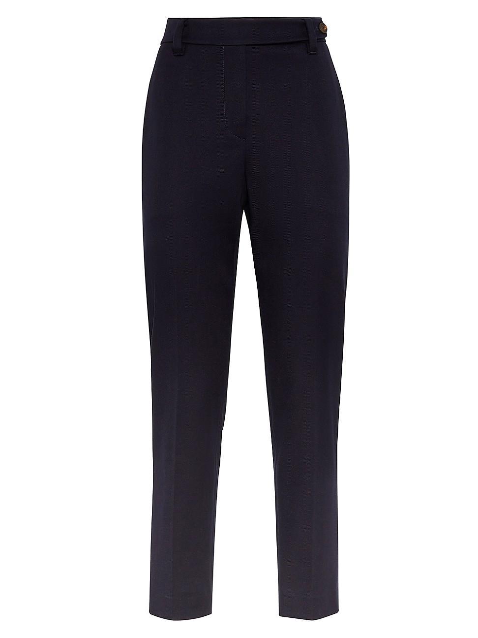 Womens Stretch Cotton Cover Cigarette Trousers product image