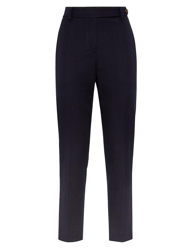 Womens Stretch Cotton Cover Cigarette Trousers Product Image