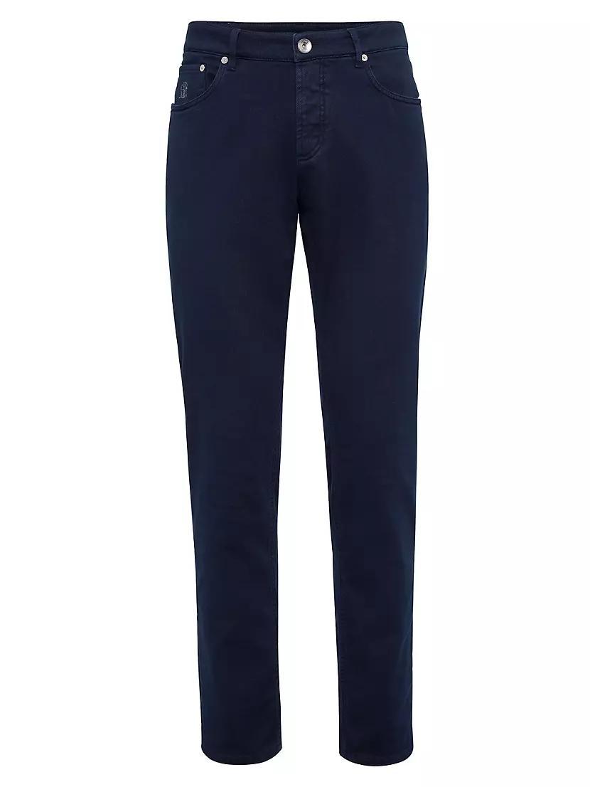 Lightweight Denim Traditional Fit Five Pocket Jeans Product Image