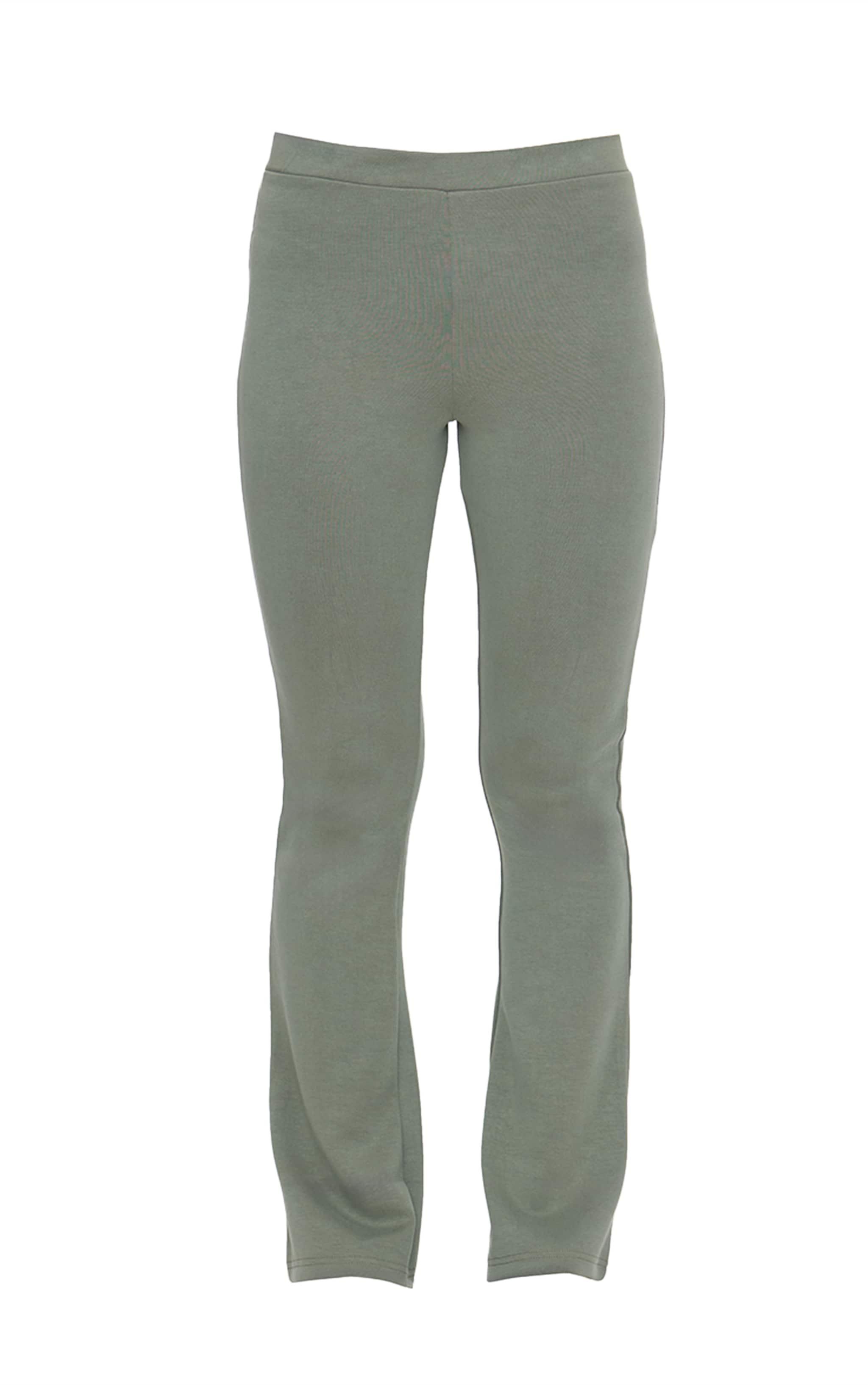 Khaki Premium Soft Touch Skinny Flare Pants Product Image