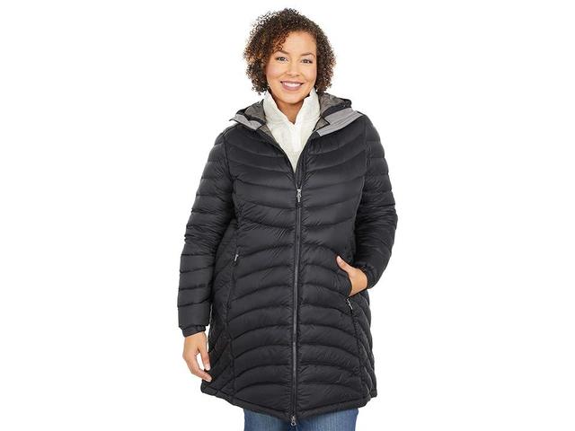 L.L.Bean Plus Size Ultralight 850 Down Hooded Coat Women's Clothing Product Image