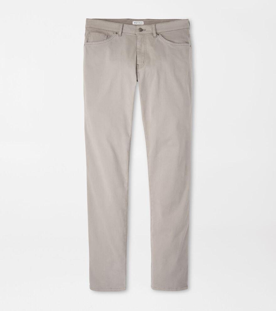 Peter Millar Mens Signature Sateen Five-Pocket Pant | Color: Gale Grey | Size: 32 Product Image