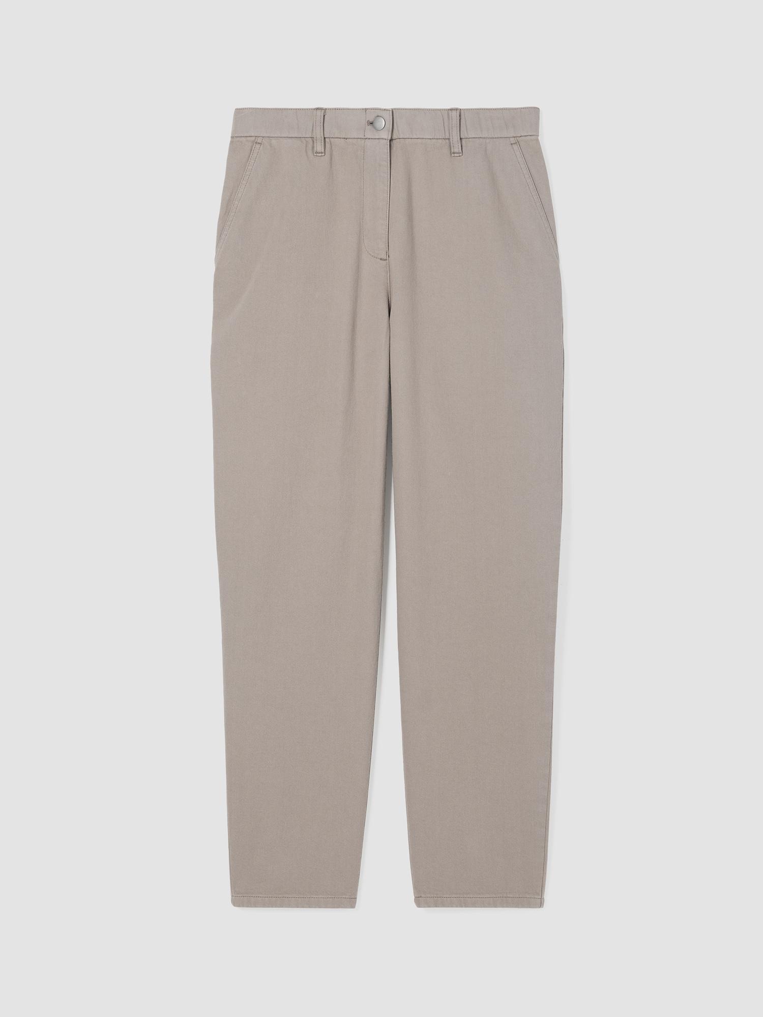 EILEEN FISHER Garment-Dyed Utility Organic Cotton Tapered Pantfemale Product Image