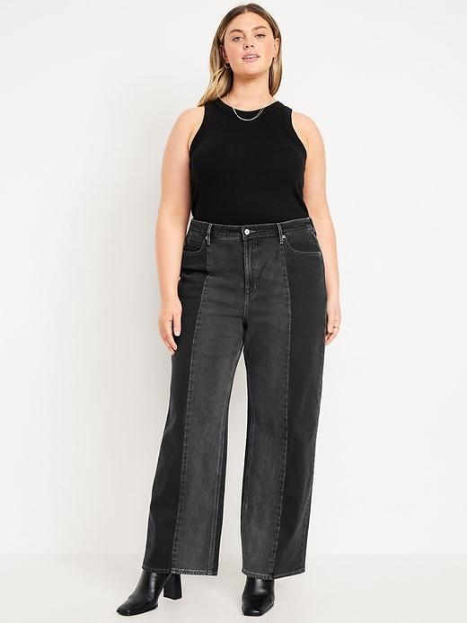 Extra High-Waisted Sky-Hi Wide-Leg Jeans Product Image