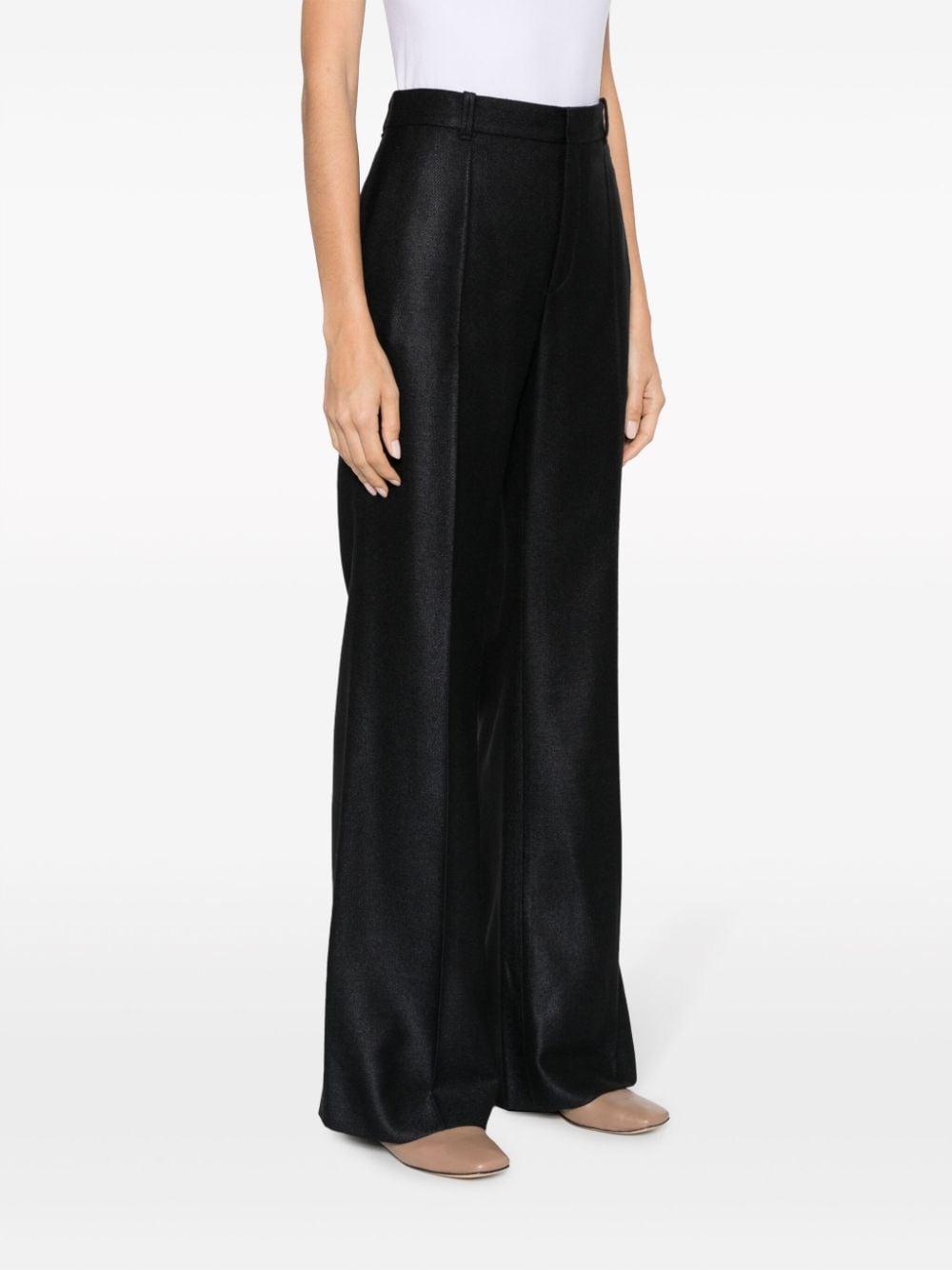 Tailored Flared Trousers In Black Product Image