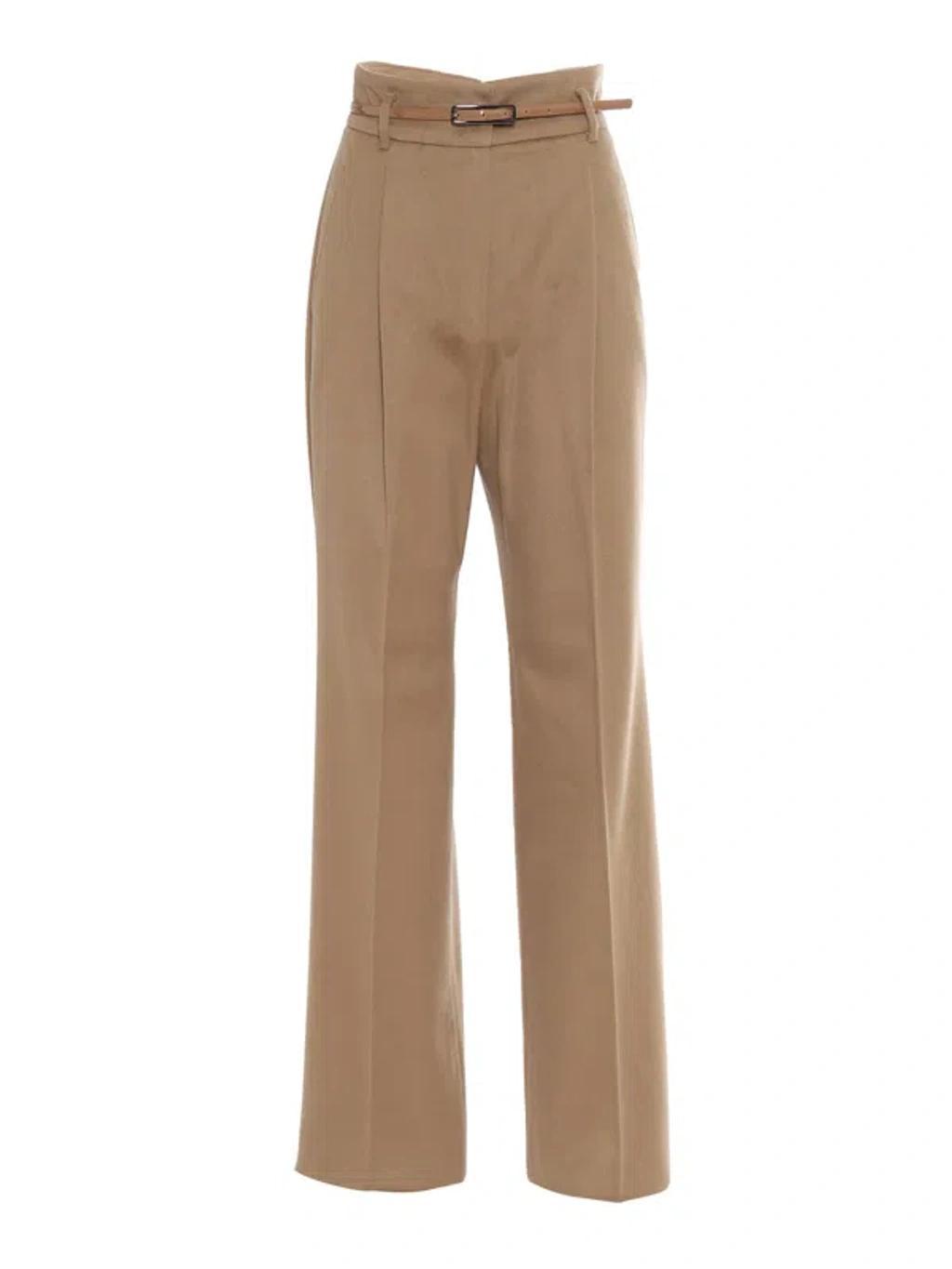 MAX MARA Zac Camel Long Trouser In Beige Product Image