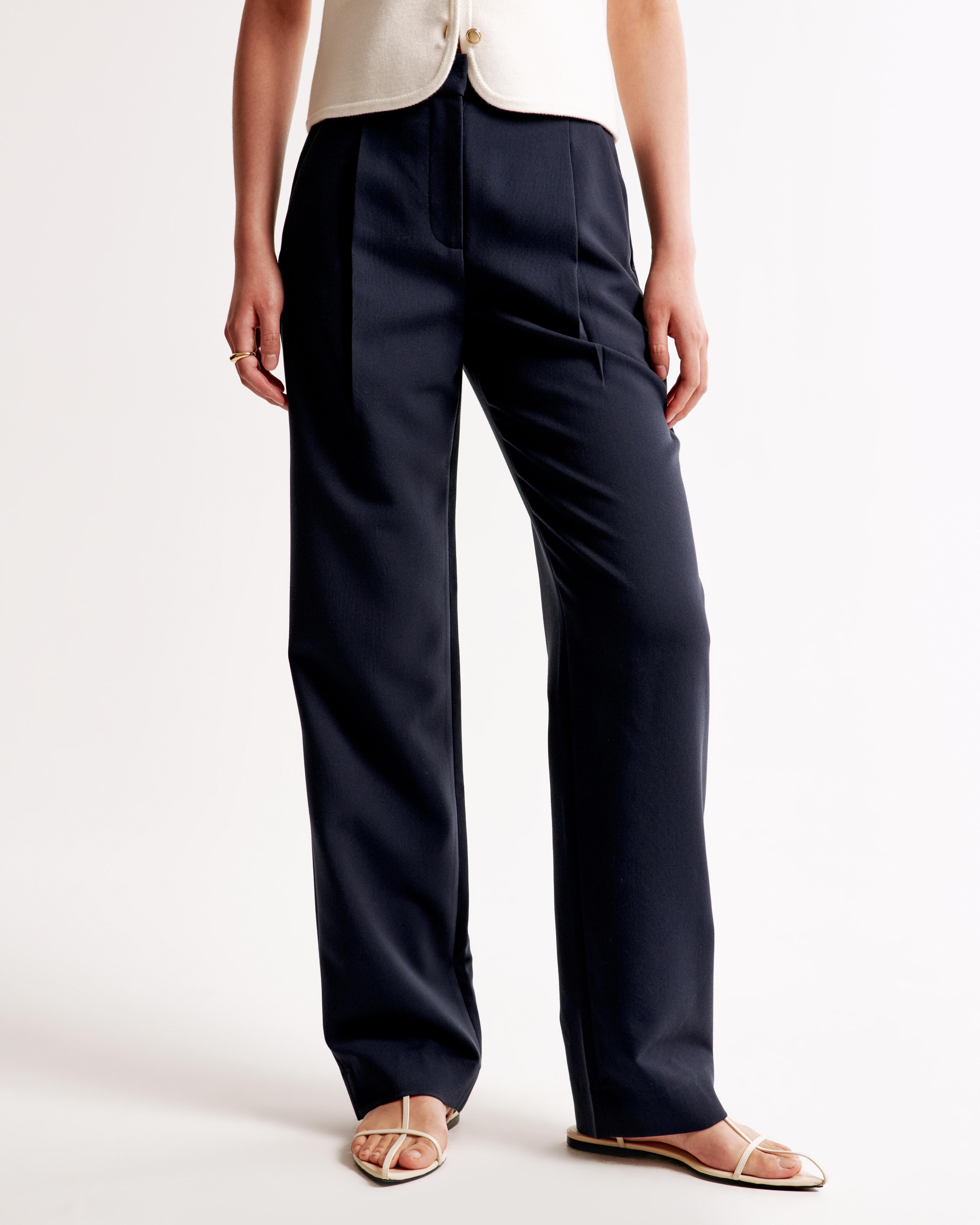 A&F Quinn Tailored Straight Pant Product Image