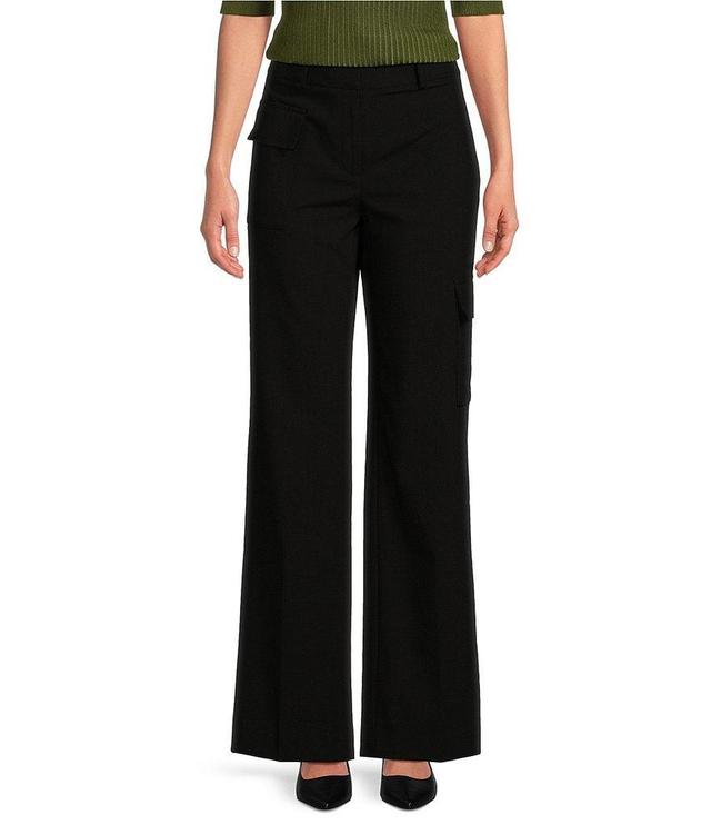 DKNY Asymmetrical Pocketed Cargo Pants Product Image