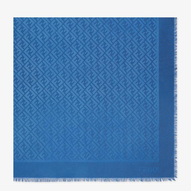 FF ShawlBlue silk and wool shawl Product Image