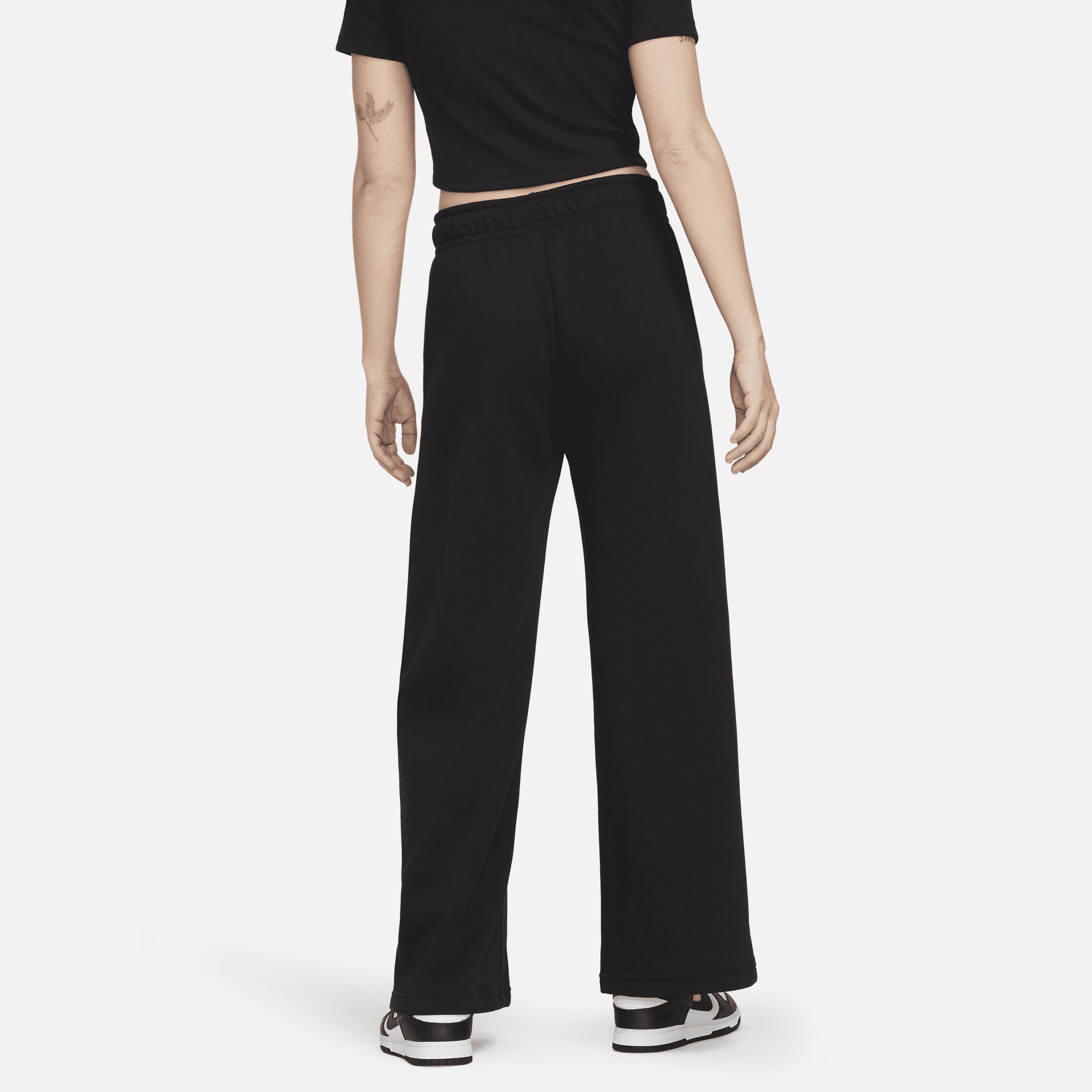 Nike Womens Sportswear Club Fleece Mid-Rise Wide-Leg Sweatpants , X-Small - Womens Athletic Fleece at Academy Sports Product Image