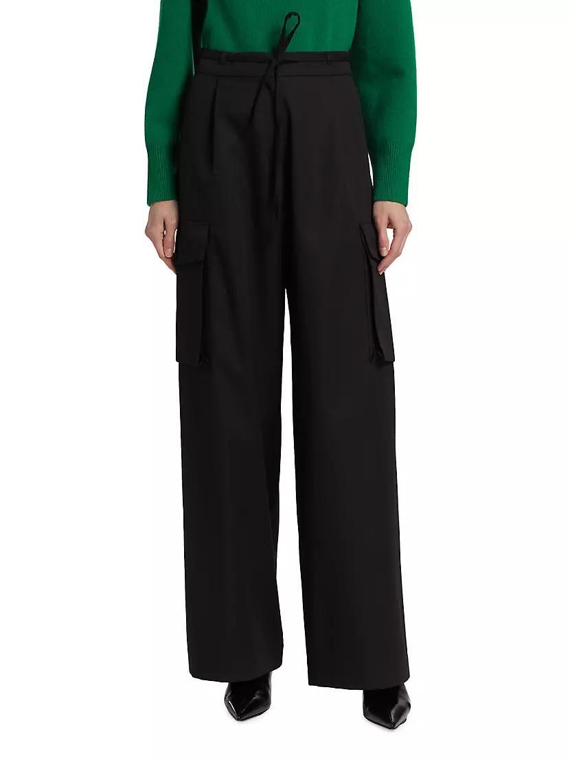 Womens Tailored Cargo Trousers Product Image