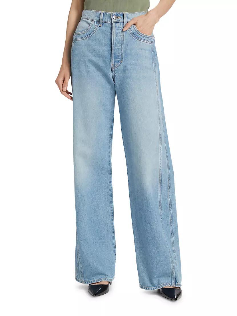 Taylor Double-Seam Wide-Leg Jeans Product Image