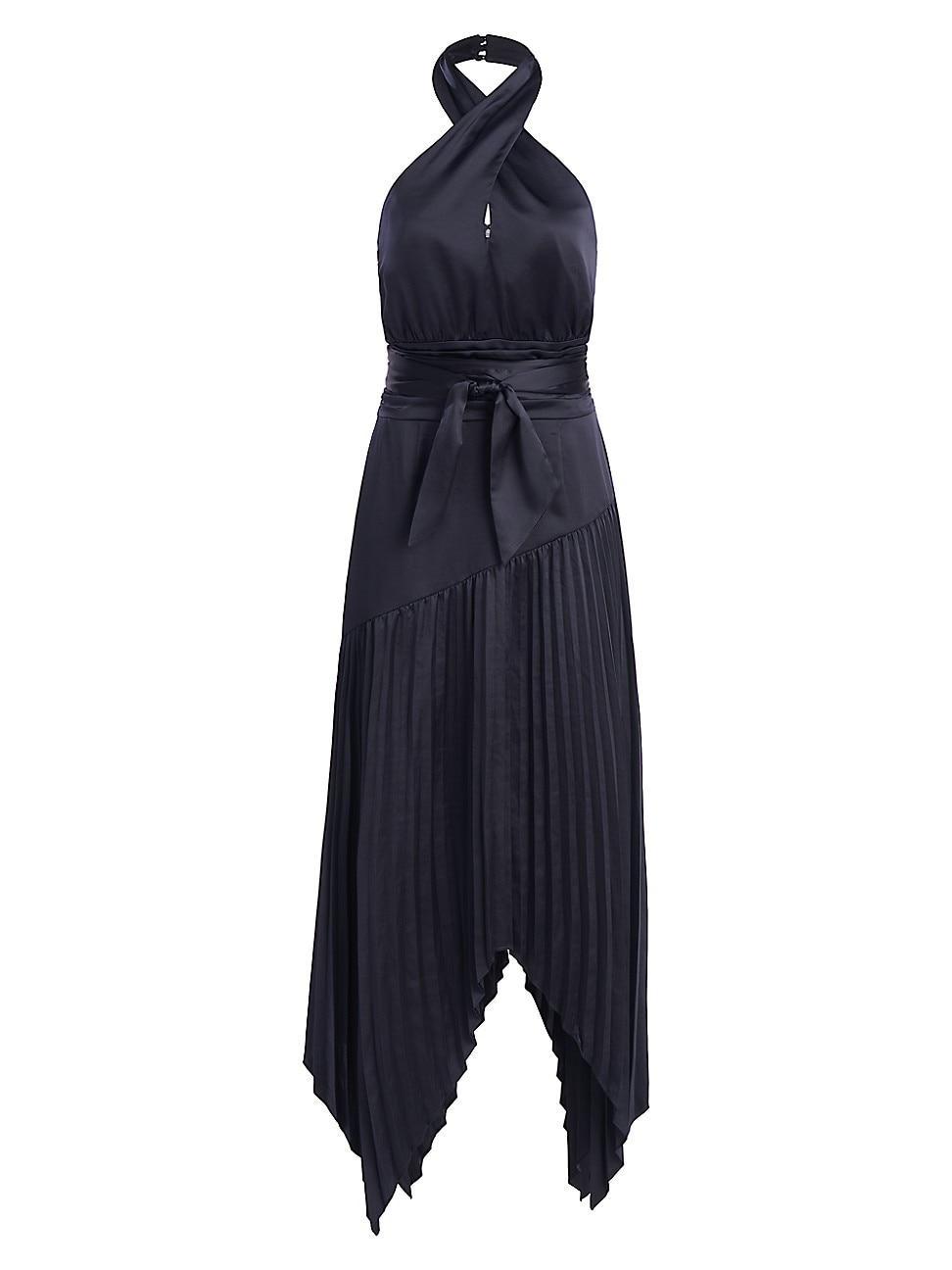 Womens Dixon Satin Halter Dress Product Image