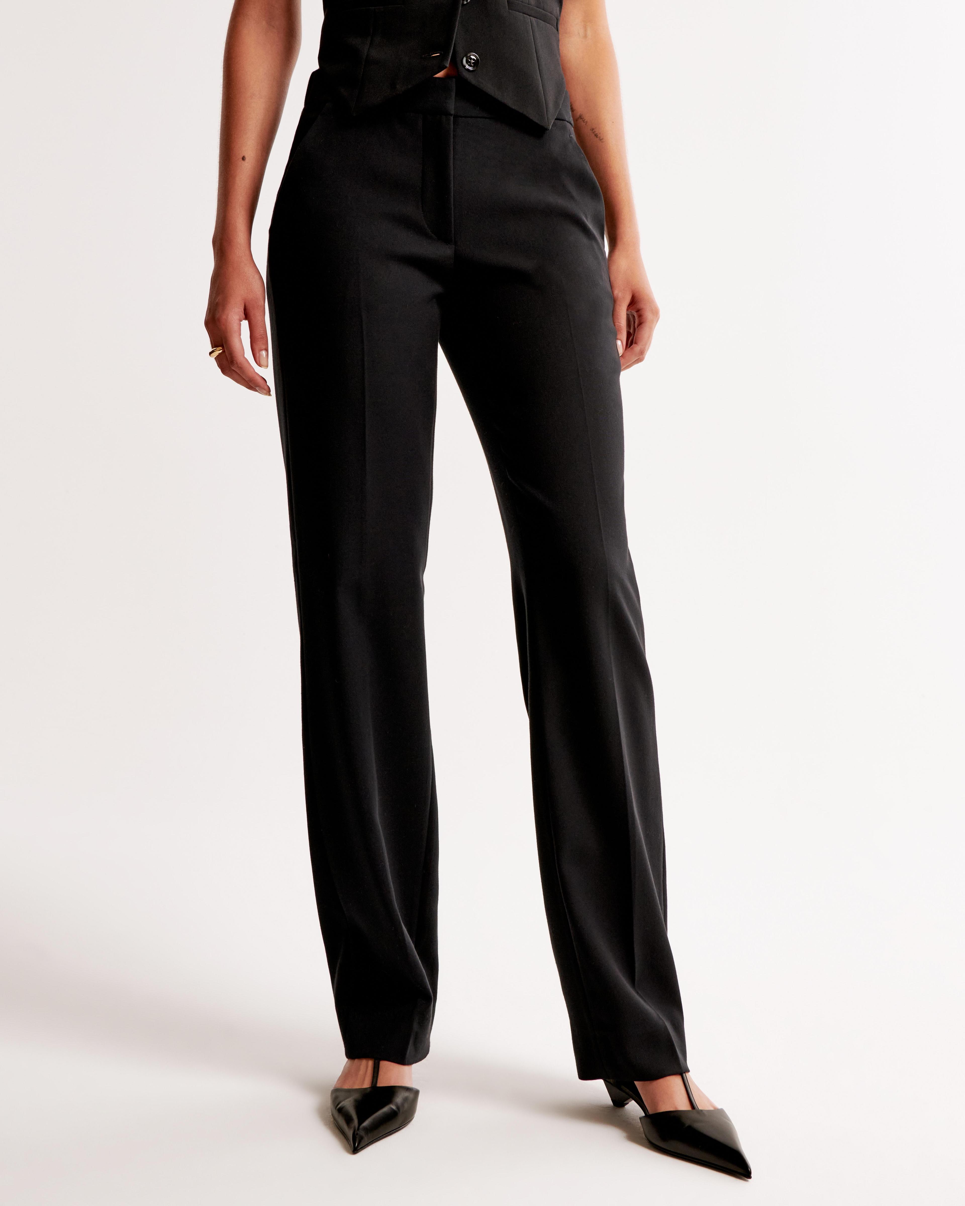 Low Rise Tailored Straight Pant Product Image