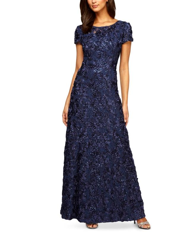 Alex Evenings Embellished Lace A-Line Evening Gown Product Image