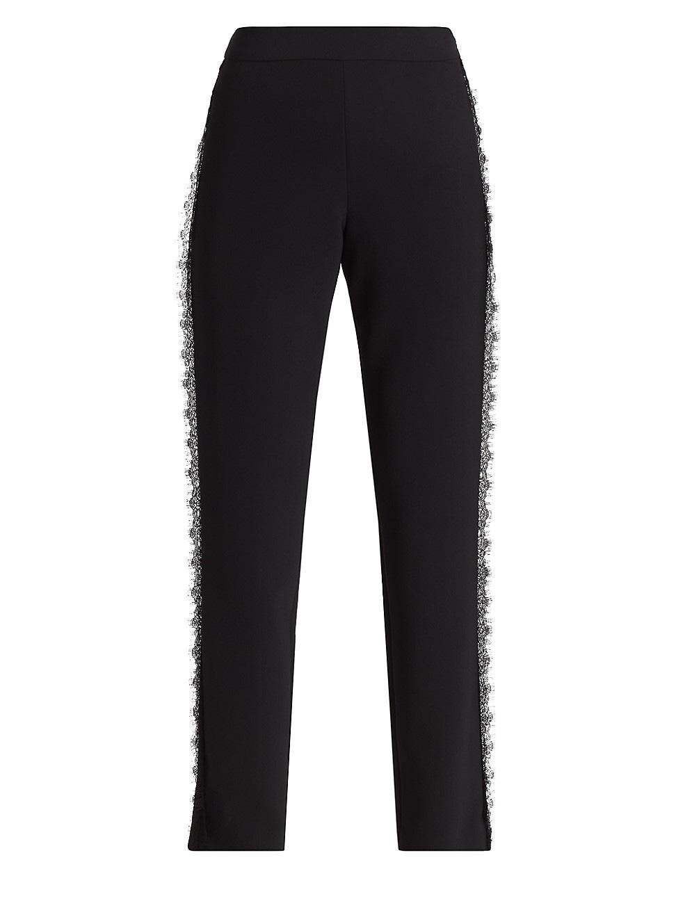 Womens Stretch-Crepe Stovepipe Trousers - Black - Size 8 - Black - Size 8 Product Image