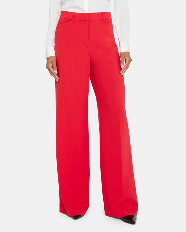 Wide-Leg Pant in Crepe Product Image