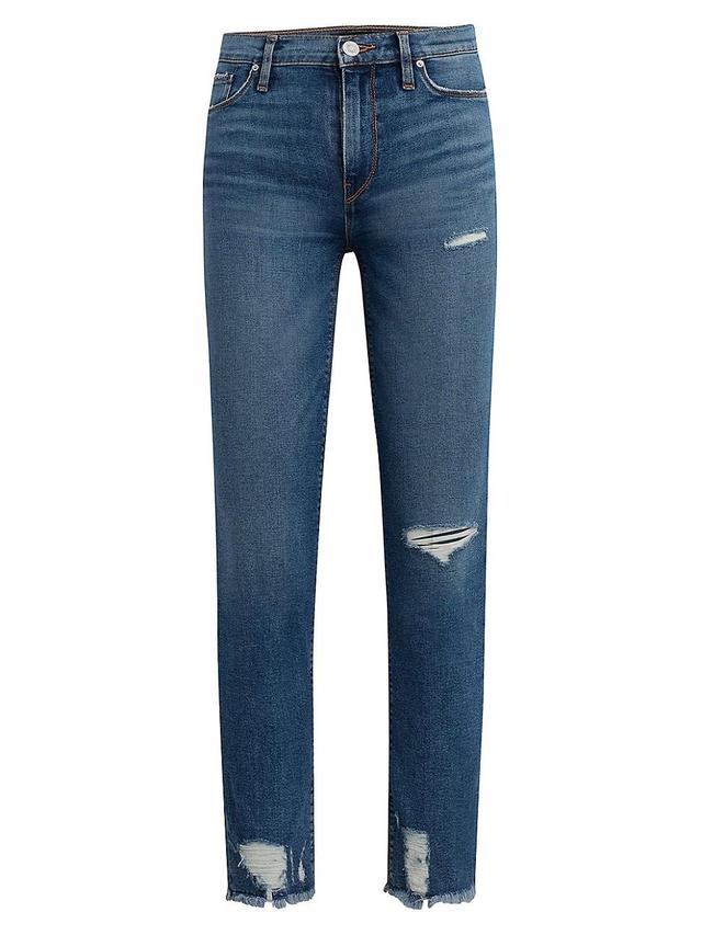 Hudson Jeans Nico Distressed Midrise Straight Crop Jeans Product Image