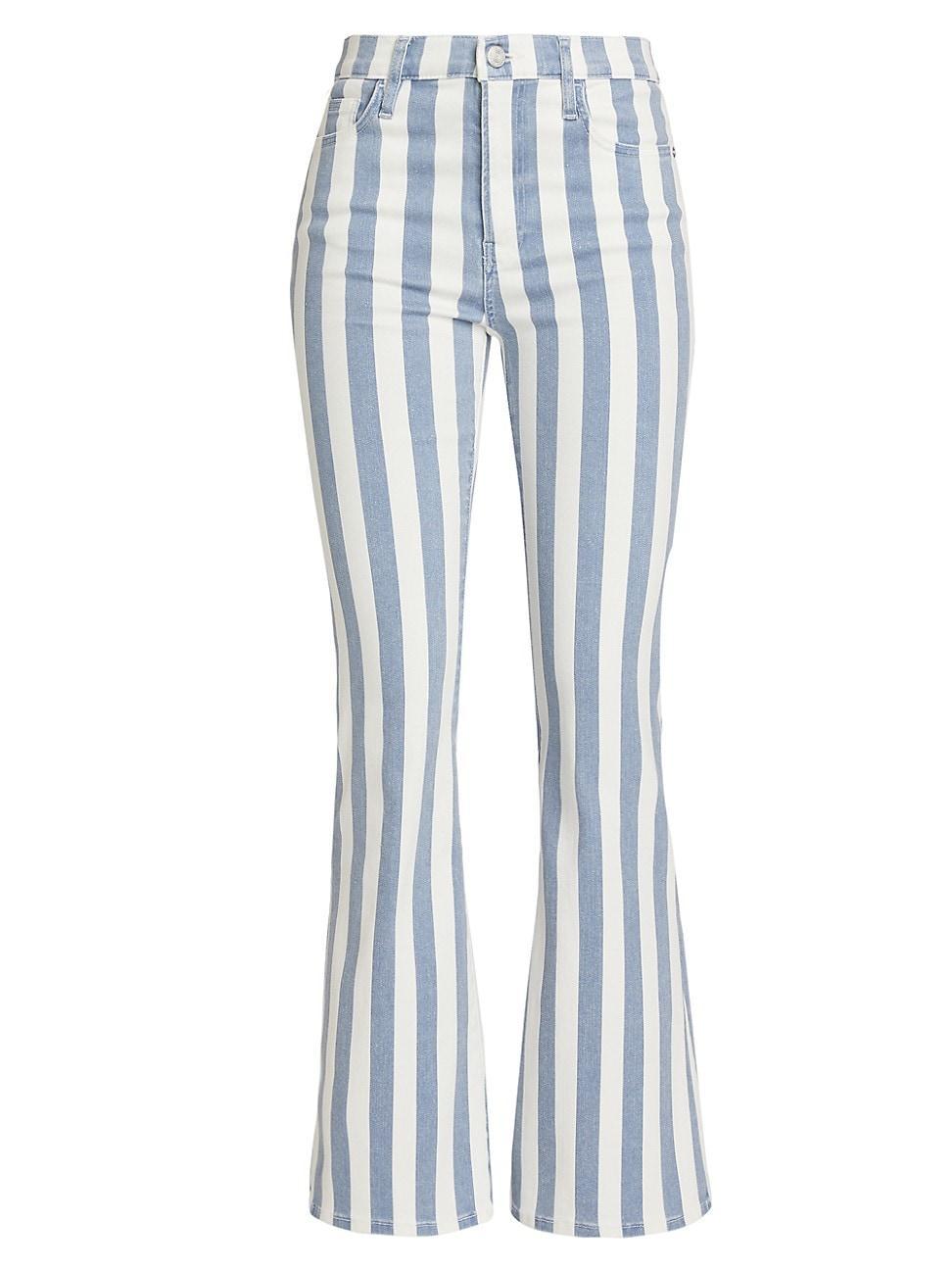 Womens Le Easy Flare Striped Jeans Product Image