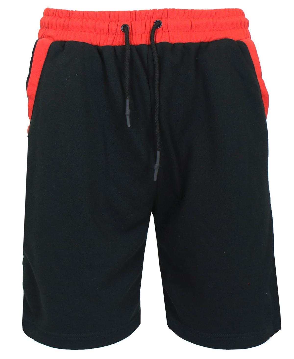 Mens French Terry Jogger Sweat Lounge Shorts - Black Product Image